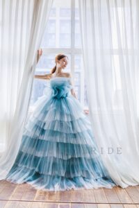 水藍輕婚紗禮服